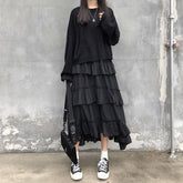 Gothic Ruffle Long Skirt