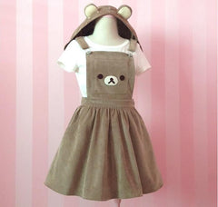 Rilakkuma Kawaii Bear Jumpsuit Harajuku Dress