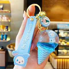 Kawaii Crystal Ice Cream Keychain Gift