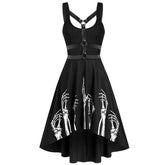 Gothic Dress Halter Retro Steampunk Sleeveless Dress