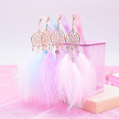 4Pcs Cute Feather Pendant Neutral Pens