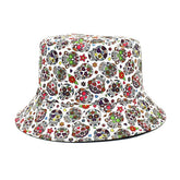 Harajuku Skull Rose Fisherman Hat