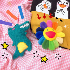 KPop Sun Flower Brooch Cute Plush