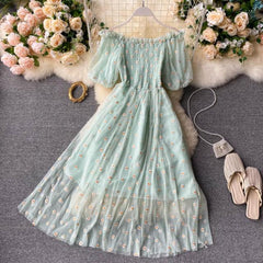 Sweet Daisy Off-Shoulder Dress