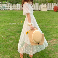 Sweet Daisy Off-Shoulder Dress