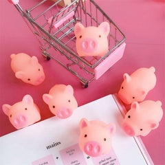 10pcs Kawaii Pink Pig Squeeze Toy
