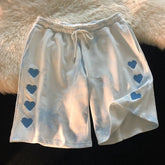 Love Embroidery Shorts