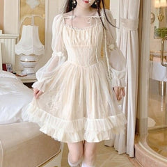 Lace Kawaii Lolita Vintage Dress
