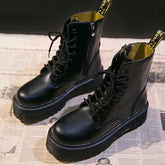Grunge Shoes Platform Lace-up Combat Boots