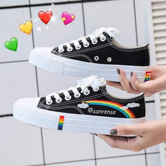 Kawaii Rainbow Canvas Shoes