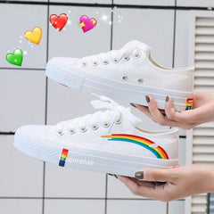 Kawaii Rainbow Canvas Shoes