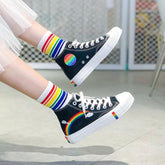 Kawaii Rainbow Canvas Shoes