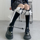Knee High Socks Lovely&Cute Lace Ruffle Bow