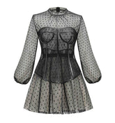 Sexy Aline Cocktail Dress with Long Sleeve