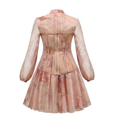 Sexy Aline Cocktail Dress with Long Sleeve