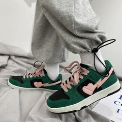 Couple Men Preppy Style Sneakers Light Flat Shoes