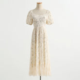 Vintage Style Cottagecore Lace Dress