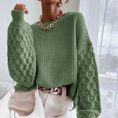 Honeycomb Knitted Sweater