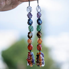 Hanging 7 Chakra Gemstones- Small Size