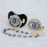 Evil Eye Pacifier and Clip Set