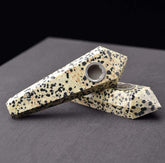 Dalmatian Stone Crystal Pipe