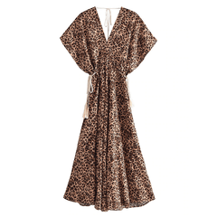 Devi Leopard Maxi Dress