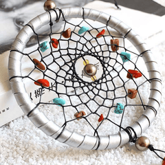 Iris Feather Pendant Dream Catcher