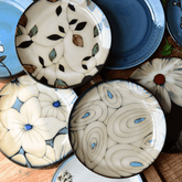 Glazed Hand-Painted Plates