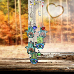 Hamsa Hand Suncatcher Wind Chime