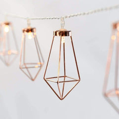 Geometric Copper Fairy Lights