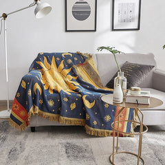 Sun & Moon Boho Throw Blanket