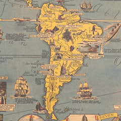 Vintage World Map Poster