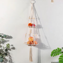 Hanging Macrame Storage Basket