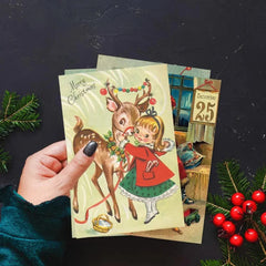 Vintage Christmas Cards 12pcs