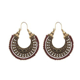 Crescent Moon Drop Earrings