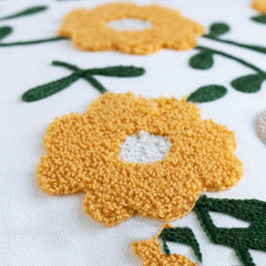 Embroidery Floral Garden Cushion Cover