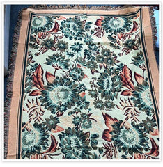 Floral Double-faced Throw
