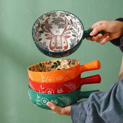 Forest Animals Ceramic Bowls