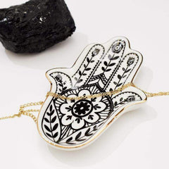 HAMSA GARDEN HAND TRINKET DISH
