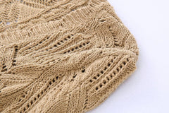 Meridian Hollow Out Crop Cardigan