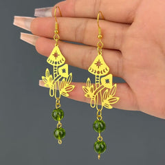 Mystical Mushroom Drop Earrings