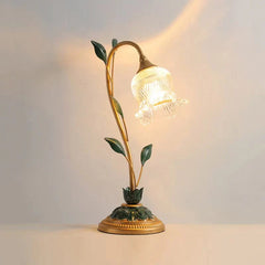 Vintage Rose Flower Table Lamp