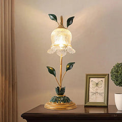 Vintage Rose Flower Table Lamp