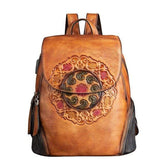 Vintage Style Leather Backpack