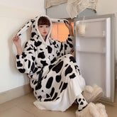Cow Print Pajamas Dress
