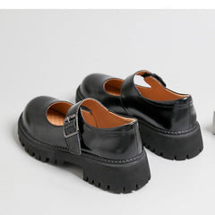 Vintage Leather Mary Janes Shoes