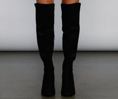 Trendsetter Knee-High Lug Boots