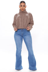 Total Flirt Mid Rise Stretch Flare Jeans - Medium Blue Wash