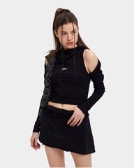 Lone Taurus Sleeved Top with Hood