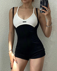 Denice Contrasting Bodysuit